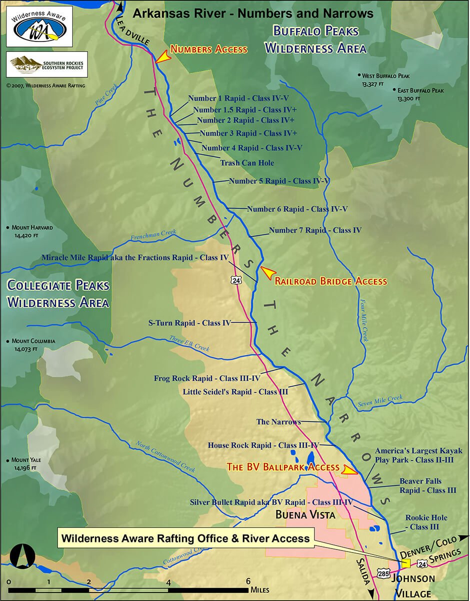 Map River Arkansas Numbers 